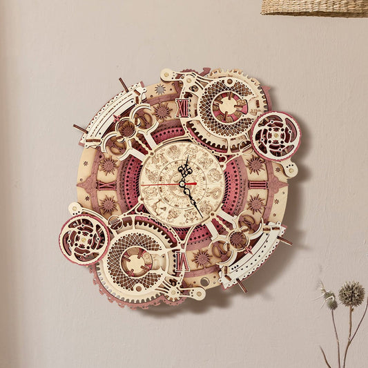 Time Art Zodiac Wall Clock