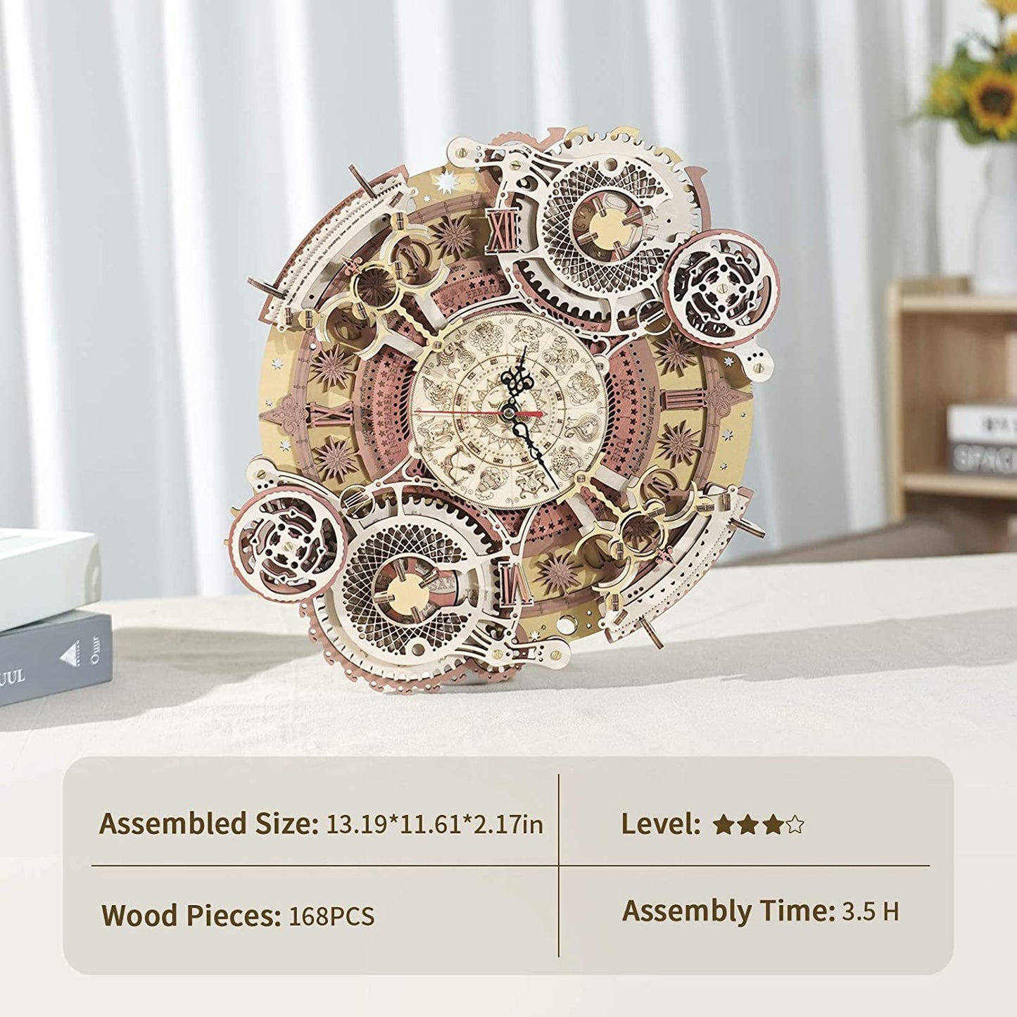 Time Art Zodiac Wall Clock