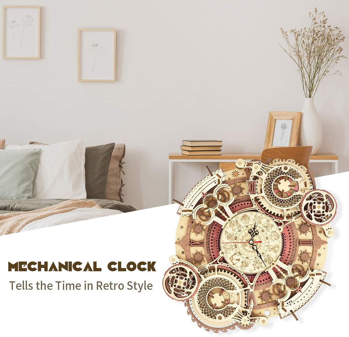 Time Art Zodiac Wall Clock